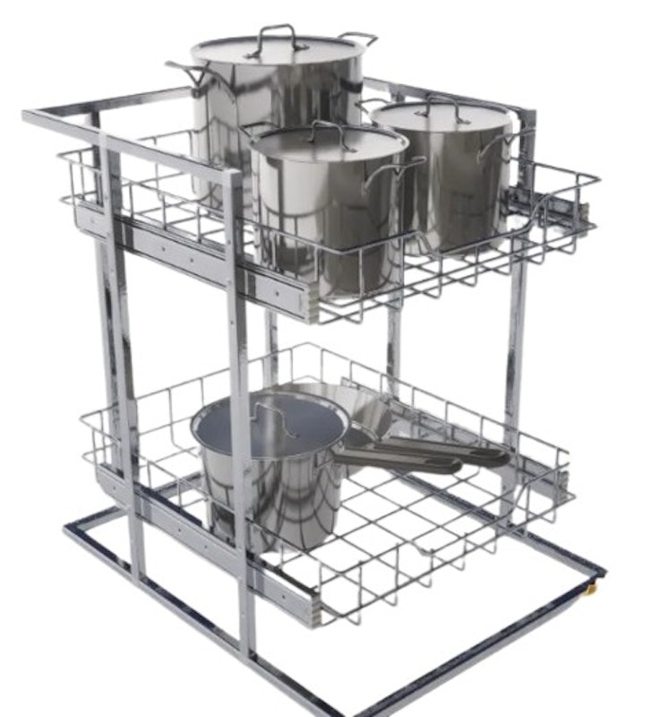 Prestige 2 in 1 Pullout Kitchen Wire Basket 2