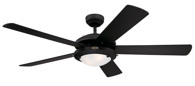 Comet Ceiling Fan 52" 5-Blade Matte Black 1