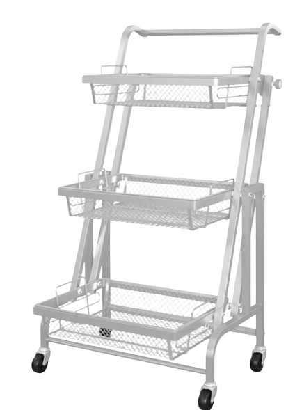 Living Luna 3-Layer Kitchen Trolley Adjustable Cart 1
