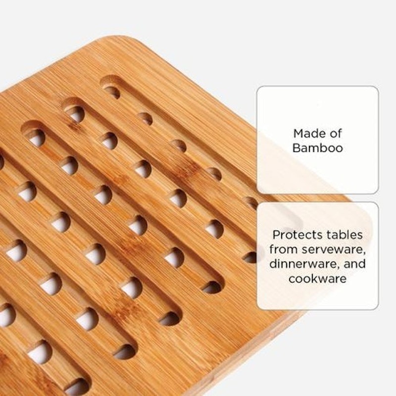 Square Bamboo Trivet 2