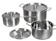 Chef's Gallery Stainless Steel 6-Piece Cookware Set 1