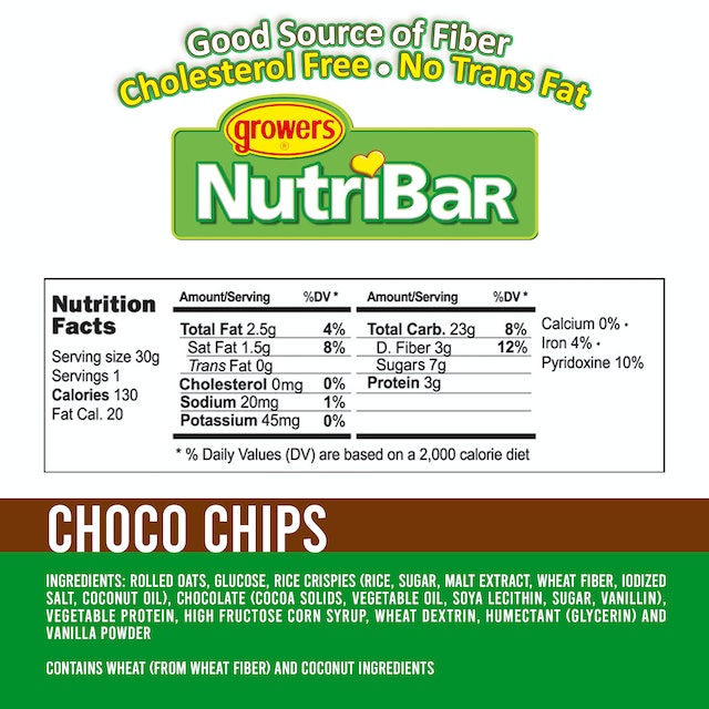 Nutribar Choco Chips Cereal Bar 3