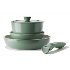 Green Nonstick Ceramic Rock Cookware Set