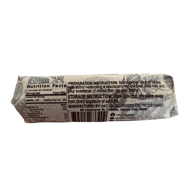 100% Pure and Unsweetened Tablea 2