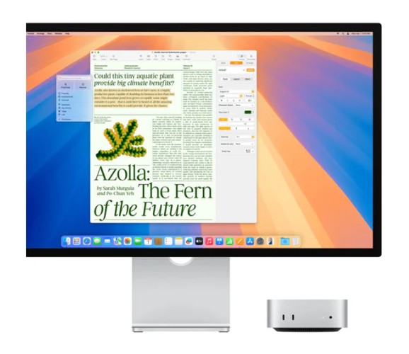 mini: Apple M4 chip with 10‑core CPU and 10‑core GPU, 24GB, 512GB SSD	  3