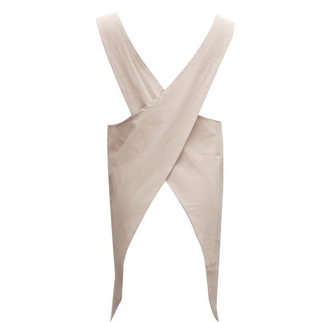 Hanging Neck Cross-Back Apron 6