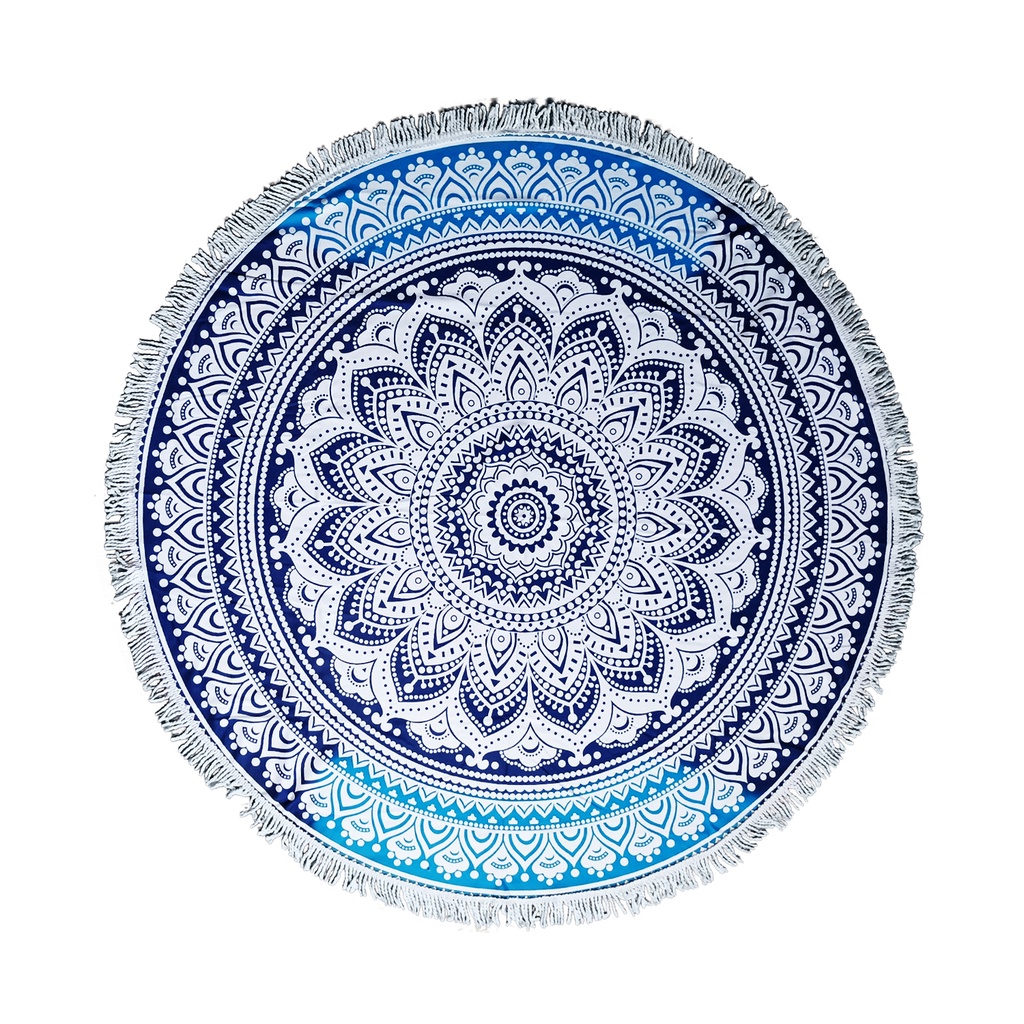 Mandala Round Tie Dye Adult Microfiber Beach Towel 5