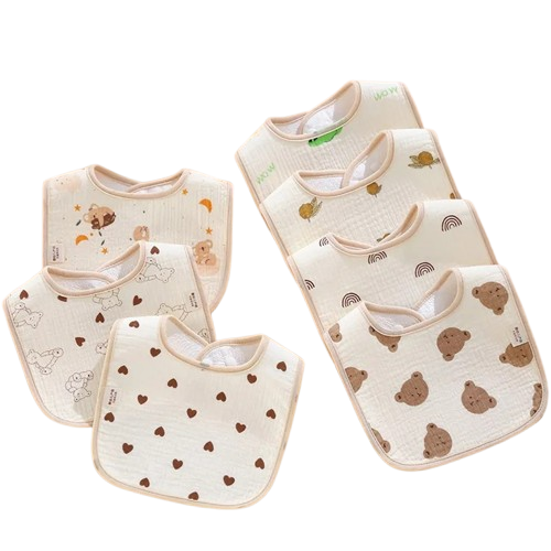 Newborn Bibs Cotton Burp Cloths 1