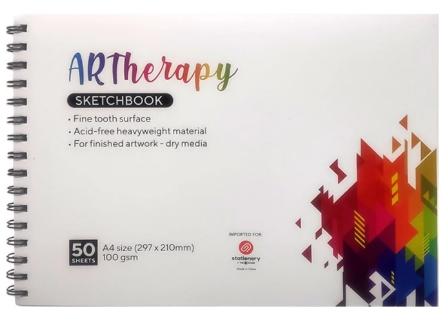 Spiral Sketch Book 100GSM 50 Sheets	 1