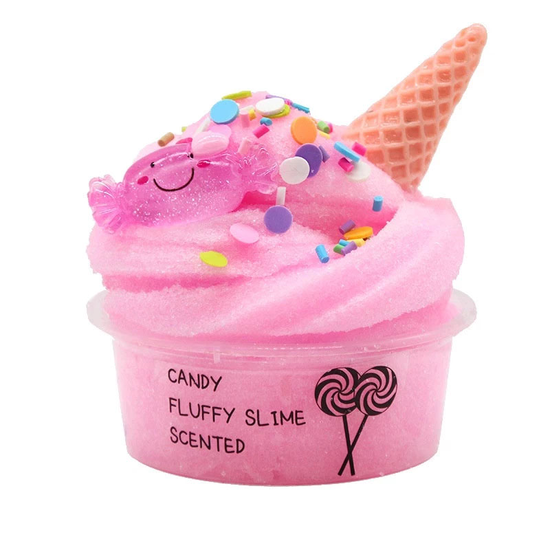 Fluffy Ice Cream Slime Toy 1