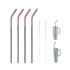 4 Straws With Cover for Stanley Tumbler