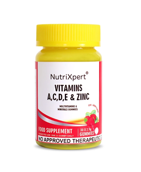 Vitamins A, C, D, E & Zinc Gummies 1