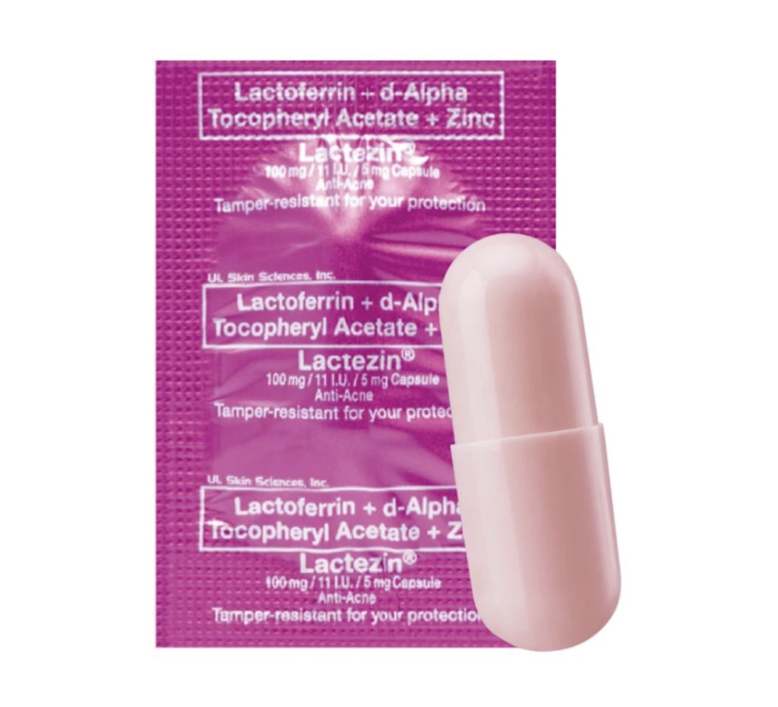 Lactoferrin + d-Alpha Tocopherol Acetate +  Zinc	 2
