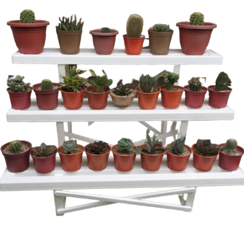 3-Tier Plastic Plant Rack 1
