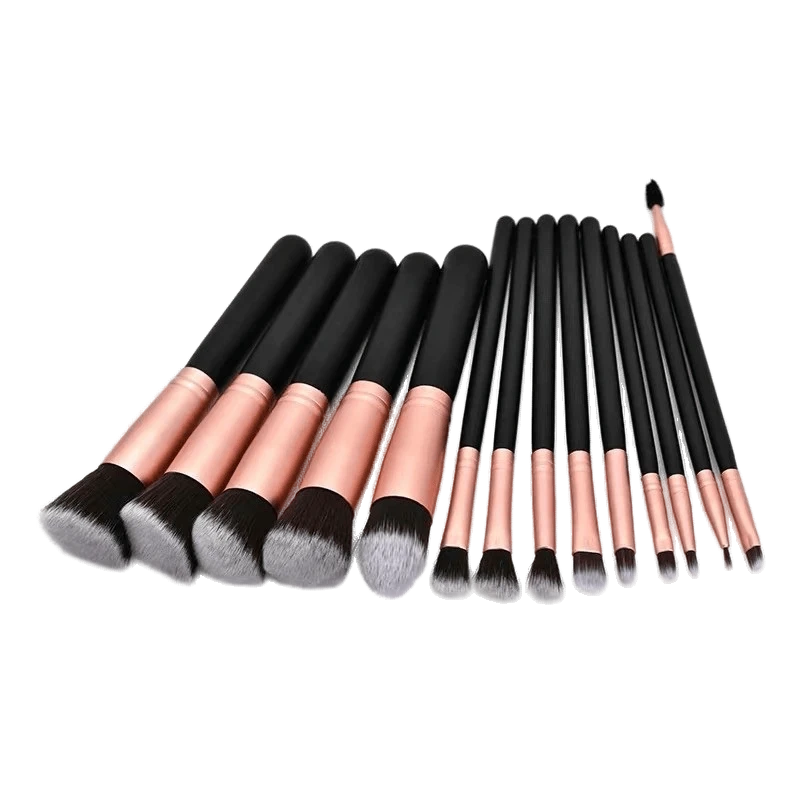 Matte Ferrule Makeup Brush Set 2
