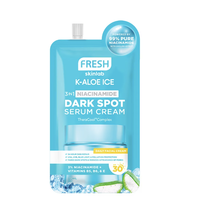 Jeju Aloe Ice 3 in 1 Niacinamide Dark Spot Serum Cream 1