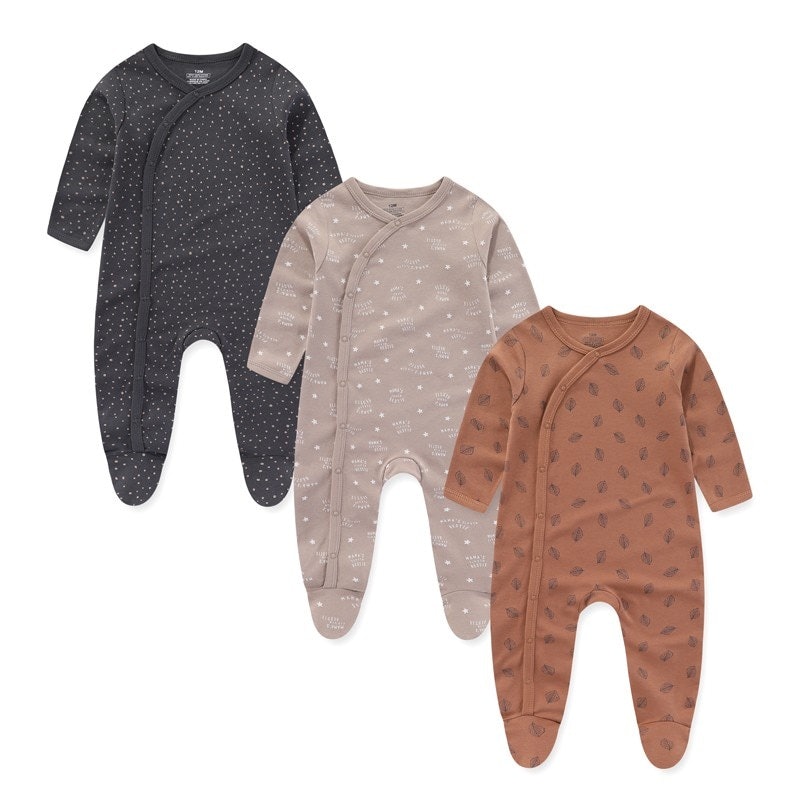 3 Pieces Long Sleeve Baby Romper 1