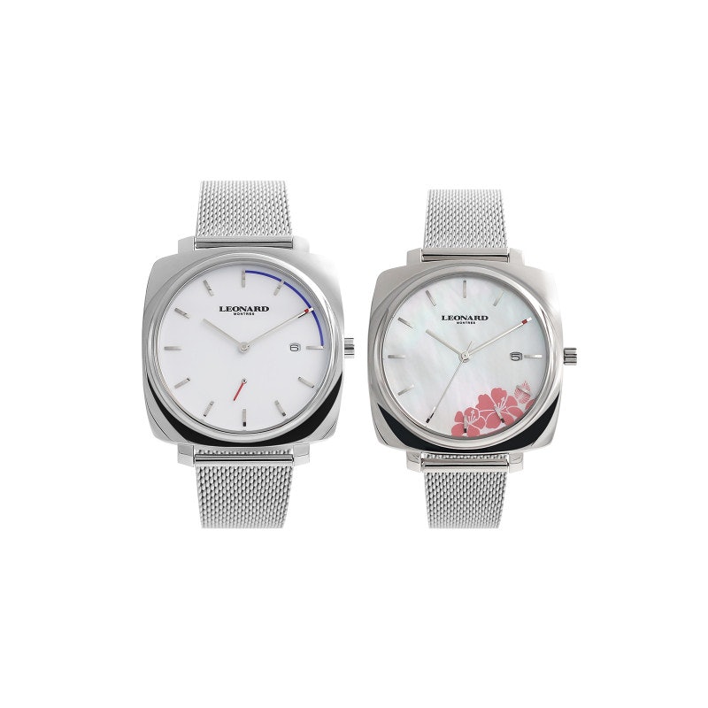 Men's and Women's Silver Stainless Steel Watch 1