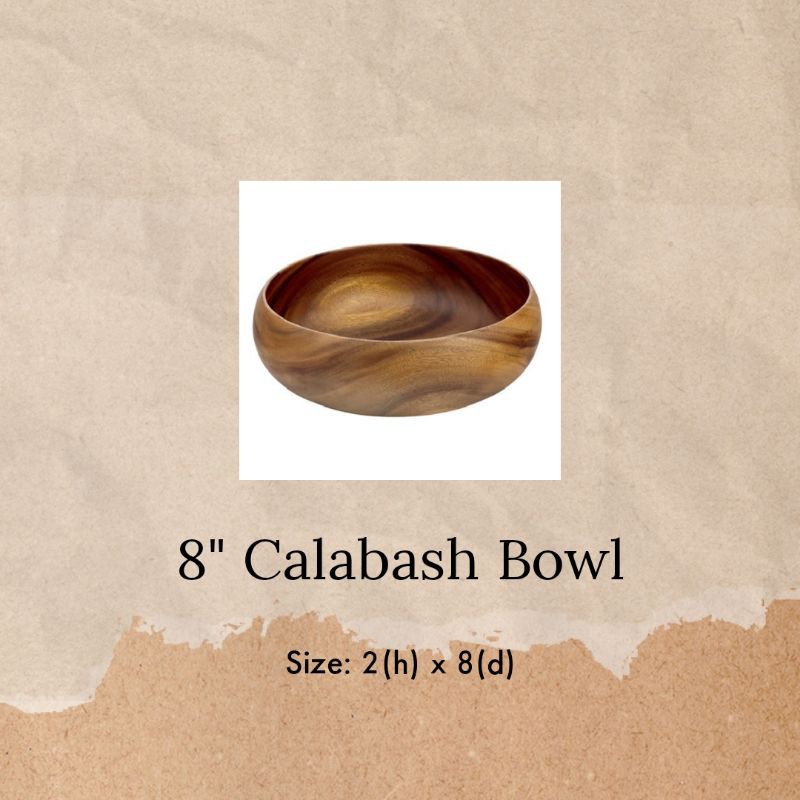 Handcrafted Acacia Wood Bowl 2
