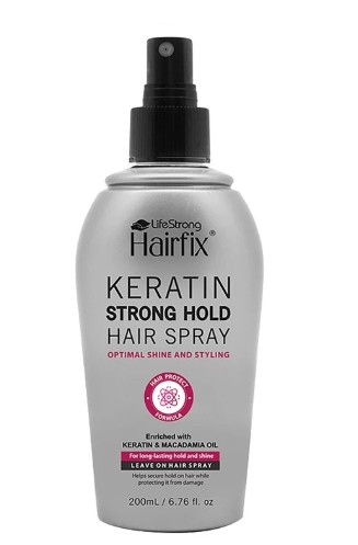 Keratin Strong Hold Hair Spray	  1