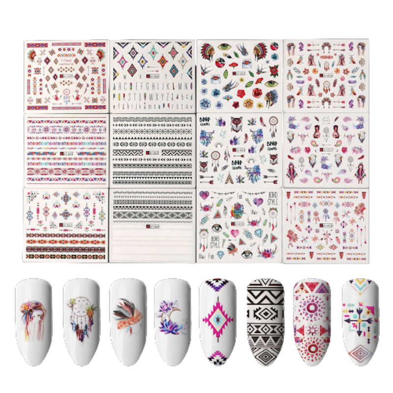 Nail Art Stickers Ethnic Series 1