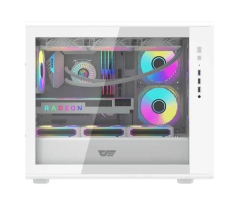 Tempered Glass Panel Luxury M-ATX PC Case	  1