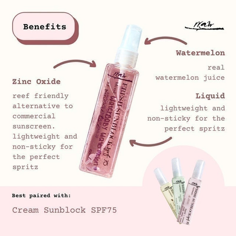 Skin Care Watermelon Liquid Sunblock SPF75 2