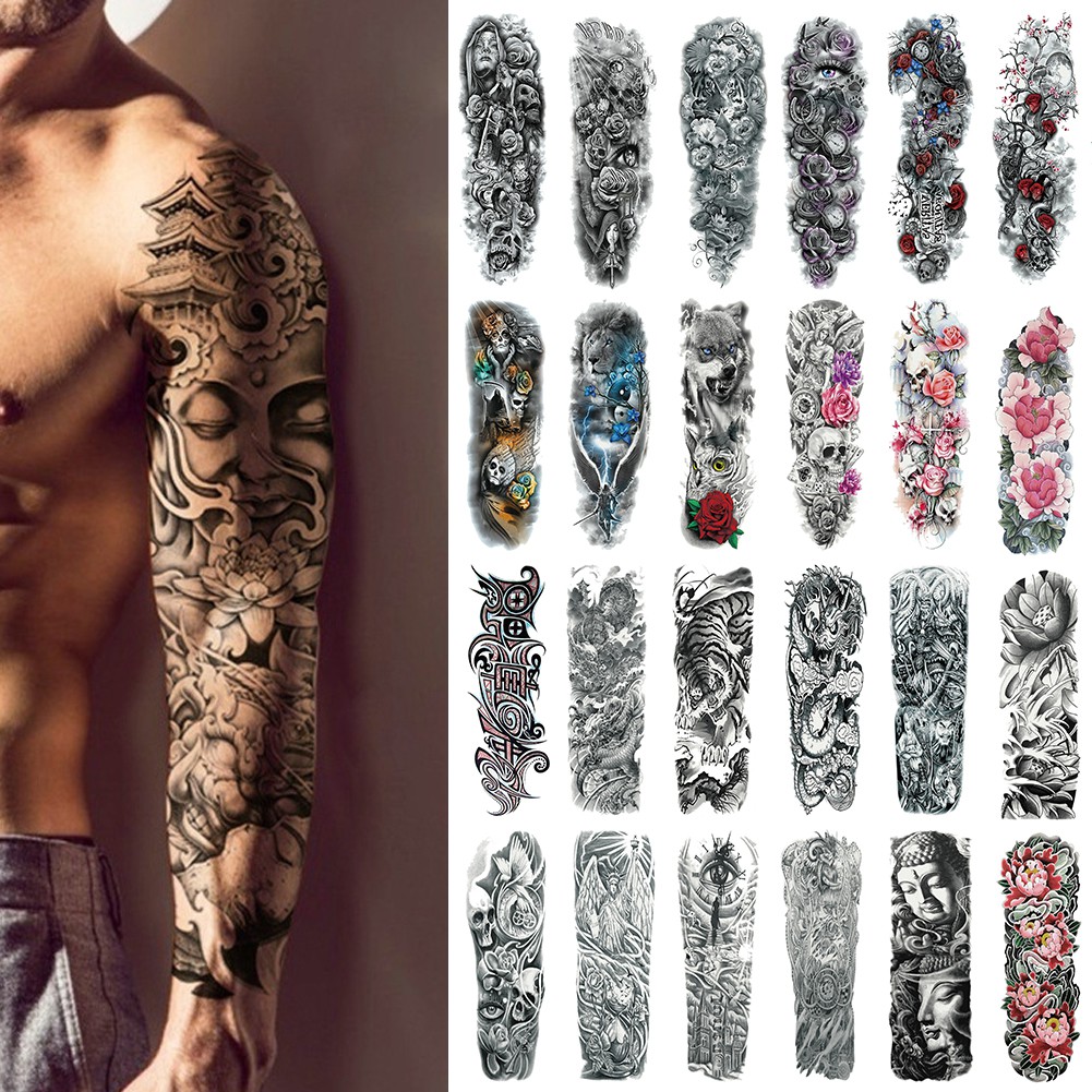 Full Arm Temporary Tattoo 4