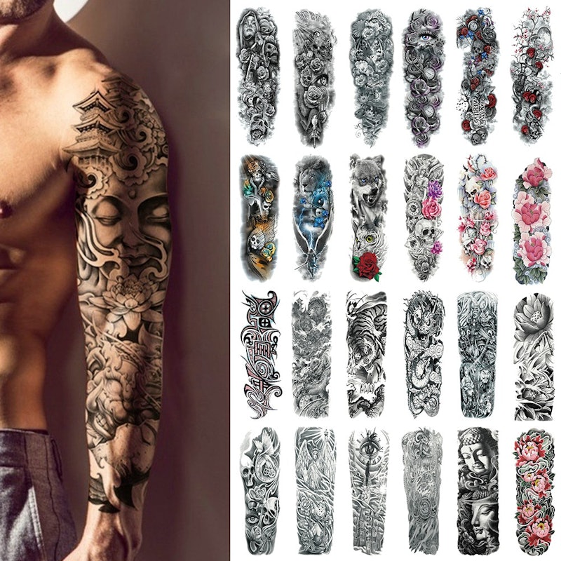 Full Arm Temporary Tattoo 4