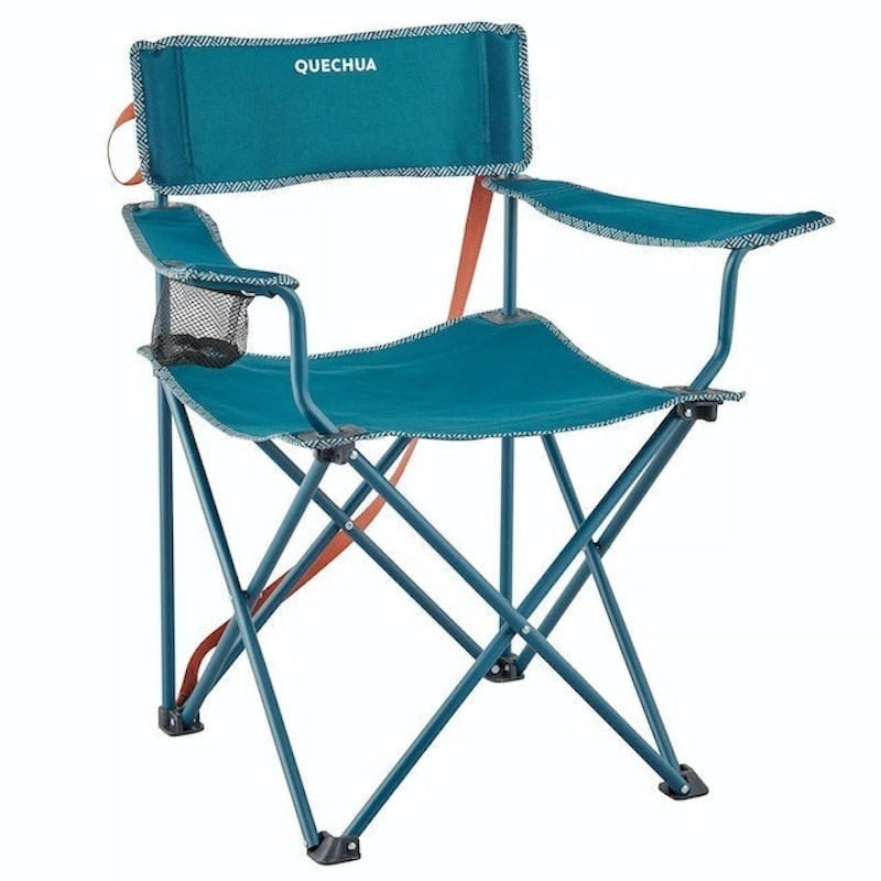 Quechua, Camping Folding Table, 4 Chairs, Blue Table Pliante