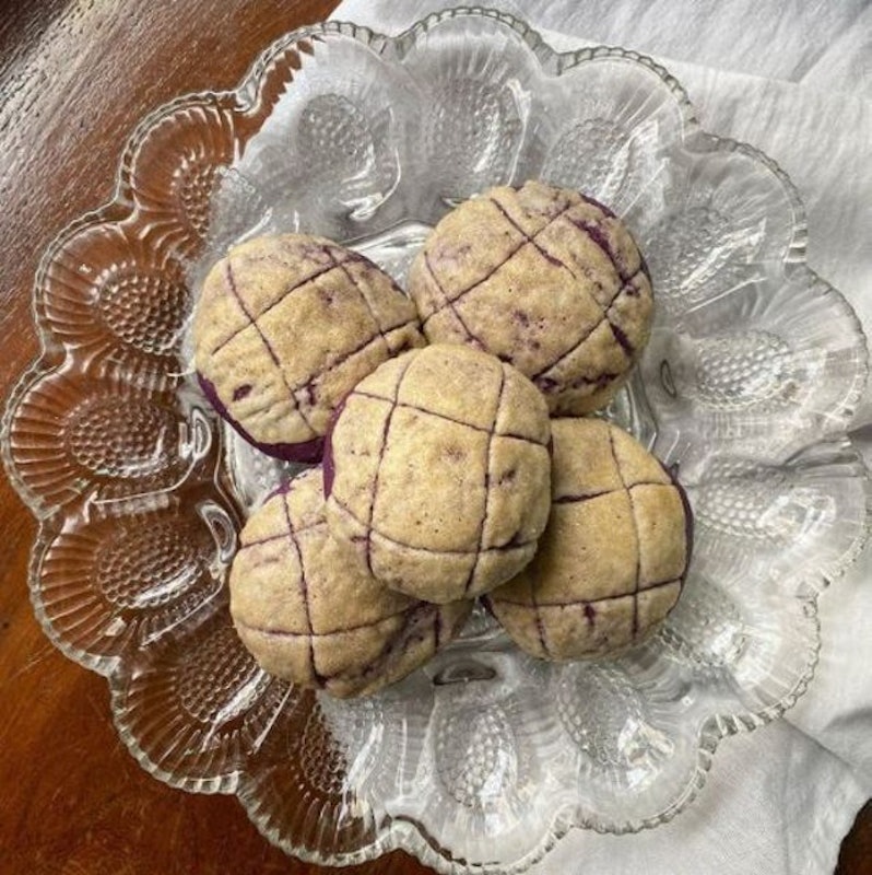 Ube & Cheese Melonpan 1