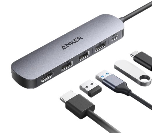 USB-C Hub 5-in-1 USB Hub	  2