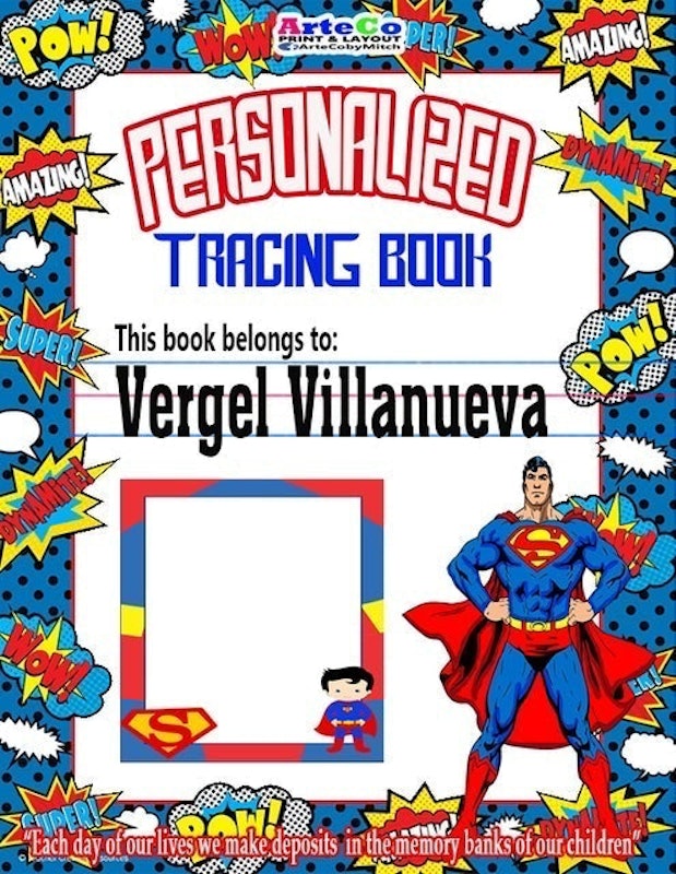 Personalized Tracing Book 4