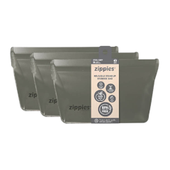 Steel Grey Reusable Stand Up Storage Bag