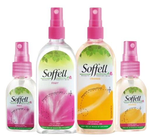 Mosquito Repellent Spray Pinky (Floral) 80ml - Set of 3	 1