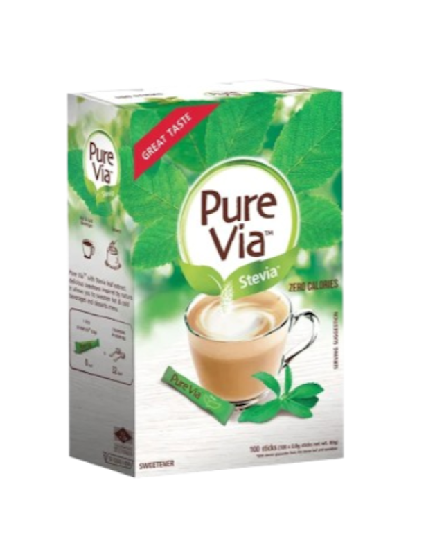 Stevia Zero Calorie Sweetener 100 Sticks 1