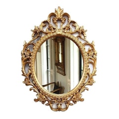 Vintage Oval Wall Mirror