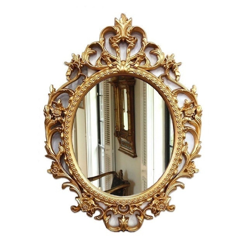Vintage Oval Wall Mirror 1