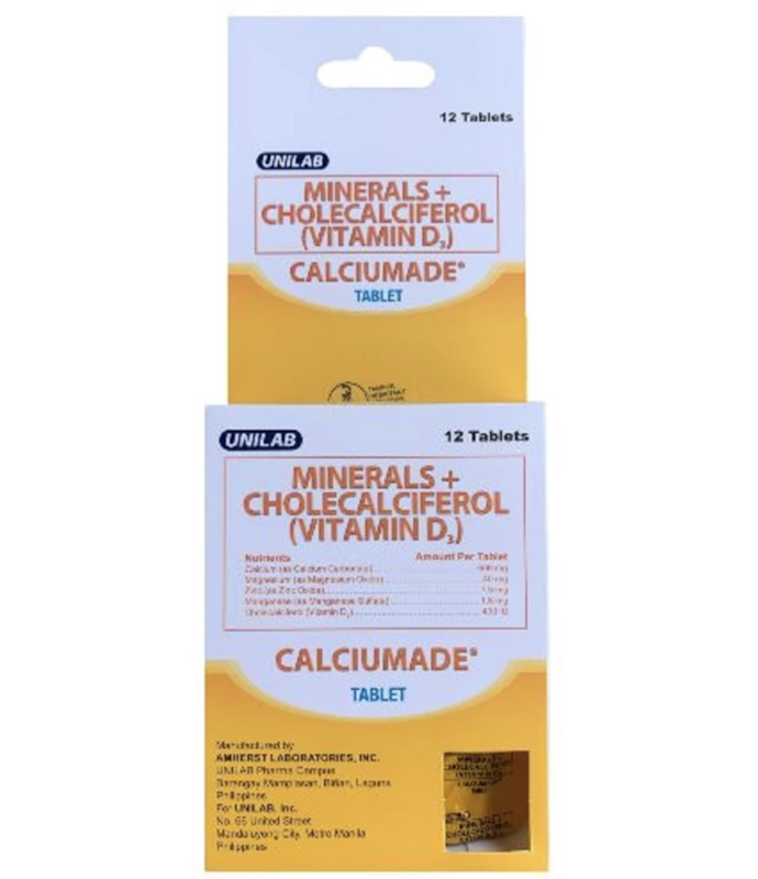 Calciumade Minerals + Cholecalciferol (Vitamin D3) 1