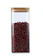 Locaupin Bamboo Lid Square Jar Borosilicate Glass 1