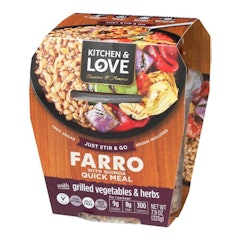 Farro With Quinoa With Grilled Vegetables and Herbs