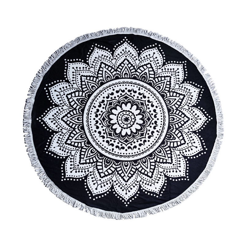 Mandala Round Tie Dye Adult Microfiber Beach Towel 3