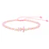 Vnox Natural Stone Gravel Chip Pink Crystal Beads Bracelet 1