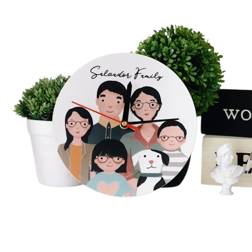 You Me and Family Personalized Clock 1
