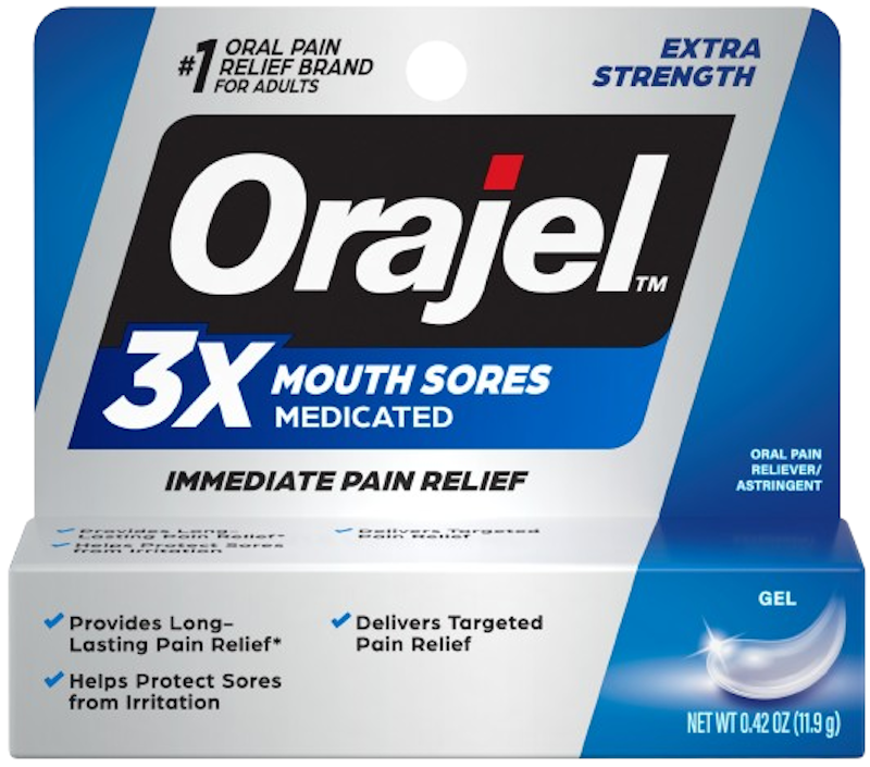 3X Medicated For All Mouth Sores Gel 1