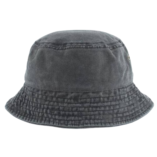 Denim Washed Cotton Bucket Hat 2