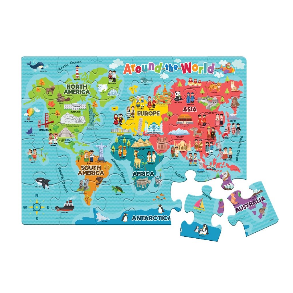 Around the World Floor Puzzle	 2