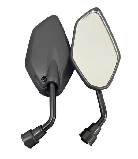 Black Short Stem Side Mirrors for Smash 115	  1