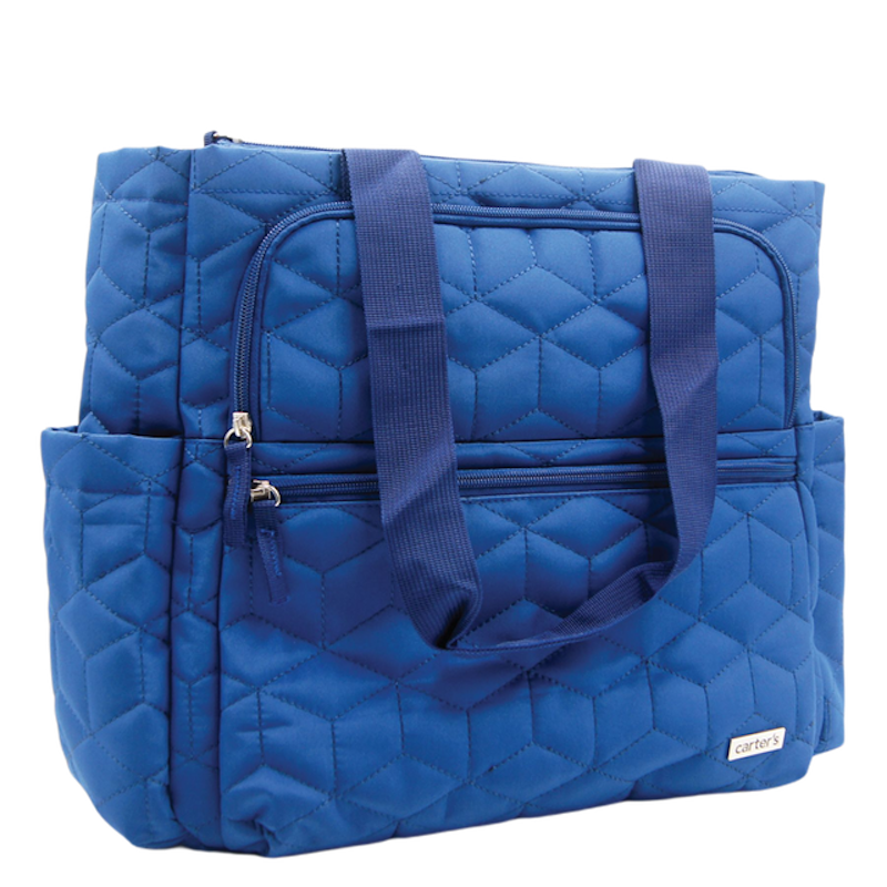Large Quilted Tote Diaper Bag 7