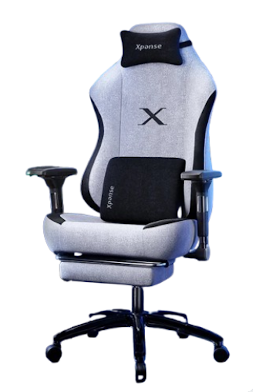 Breath Fabric Chair With Foot Rest 1